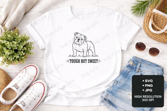 Bulldog Design Graphics for T-Shirt Designs