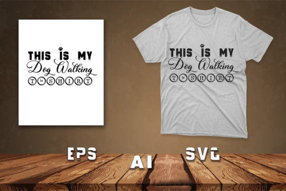 Dog T-Shirt Design Graphics for Modern Apparel