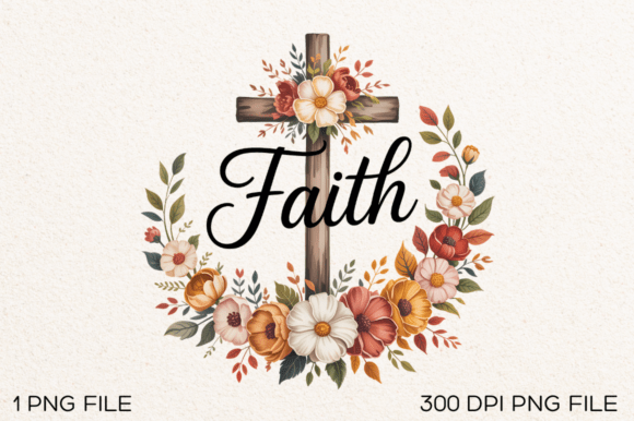 Faith Sublimation PNG Design for T-Shirt Graphics