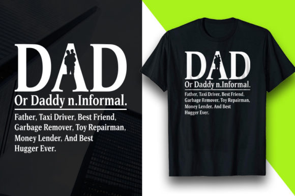 Father's Day T-Shirt Graphics: Vector Design Review