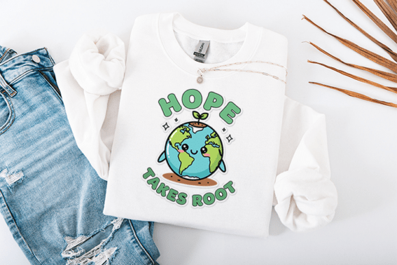 Hope Takes Root: A Playful T-Shirt and Graphics Design