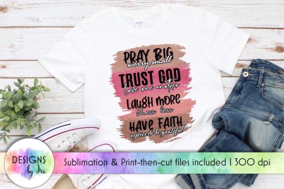 Pray Big Religious Easter Design: Graphics & T-Shirt Designs