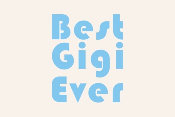 Retro Best Gigi Ever SVG T-Shirt Design