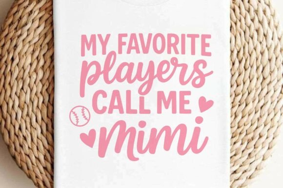 Softball Mimi SVG and Retro Mimi PNG Design